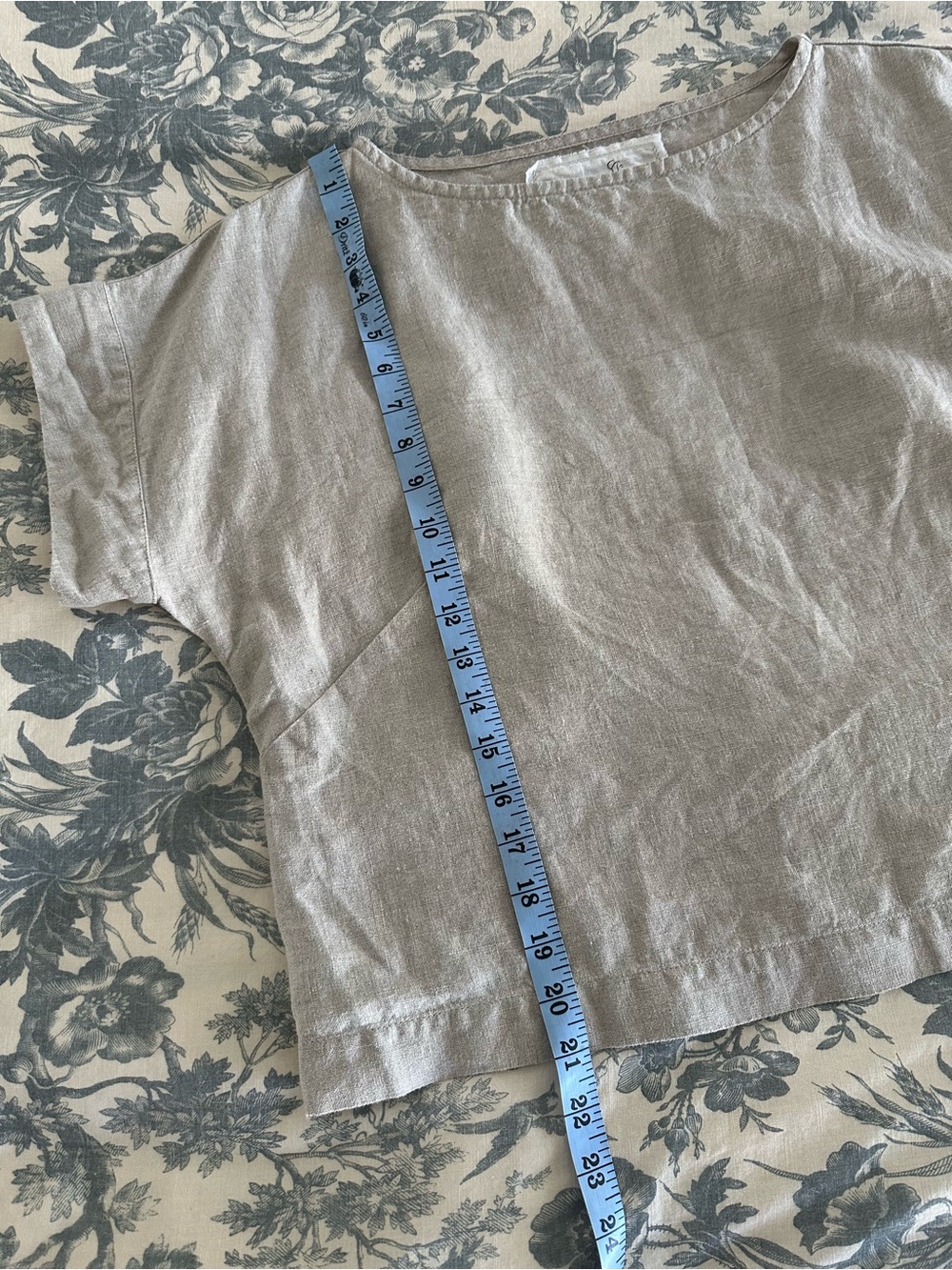 Not Perfect Linen Gordes Top - Natural Linen - S/M - Picture 5 of 5